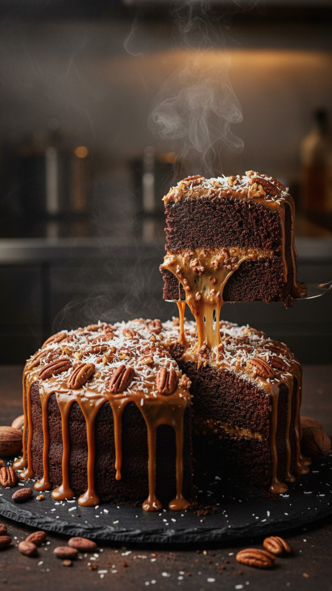 Classic German Chocolate Cake Preparation