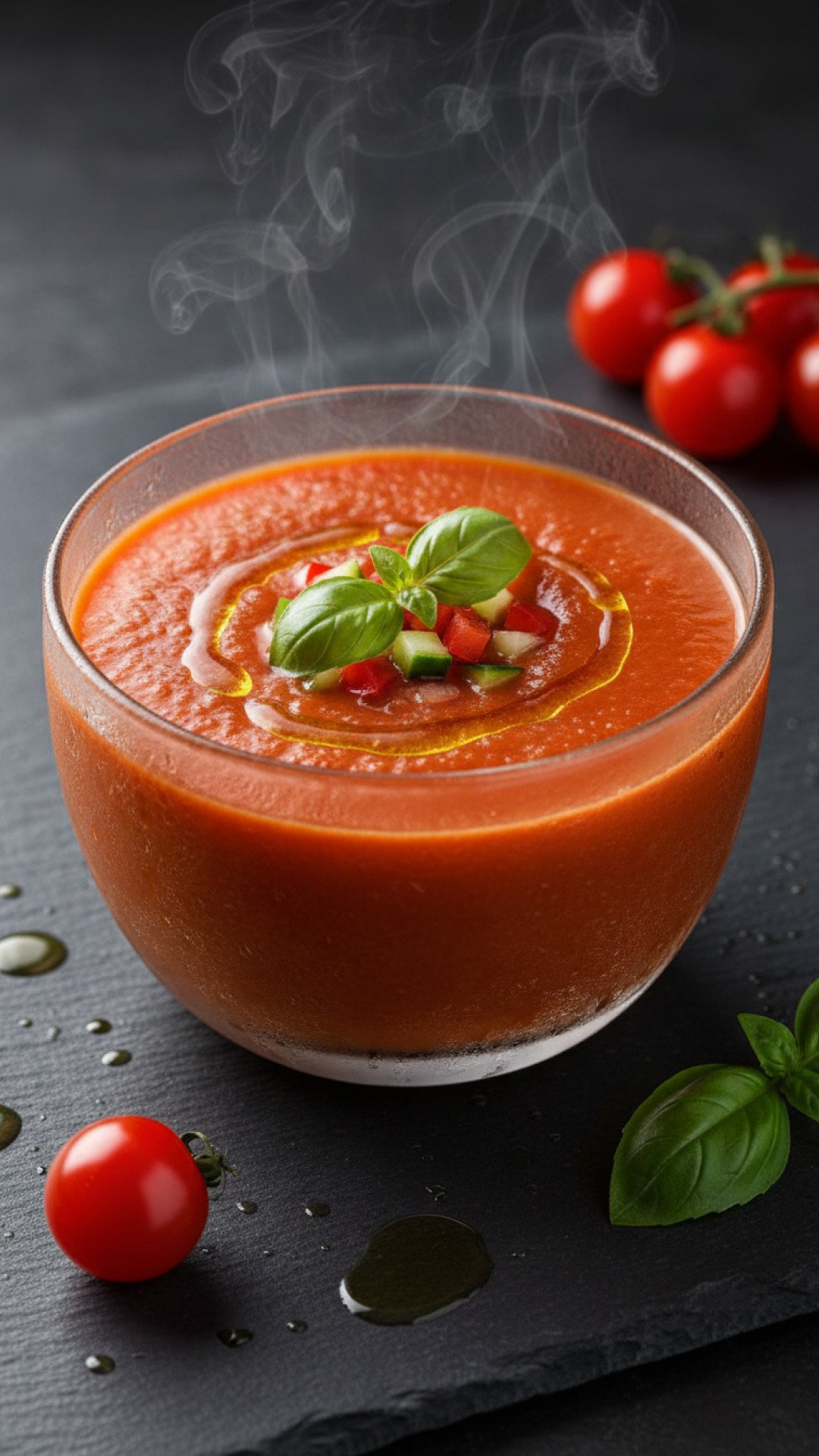 Classic Refreshing Gazpacho Preparation