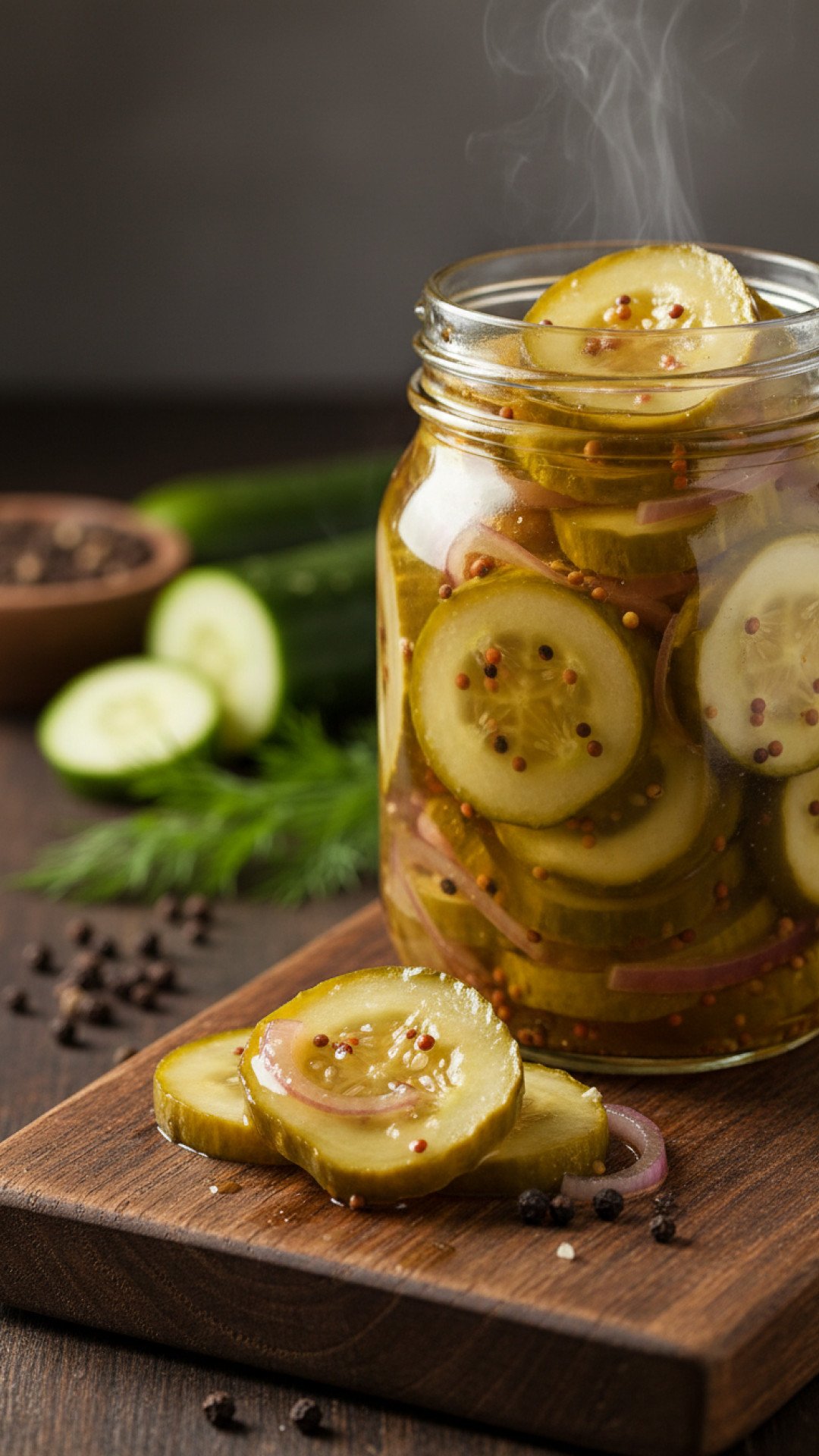 Classic Sweet and Tangy Bread and Butter Pickles Preparation