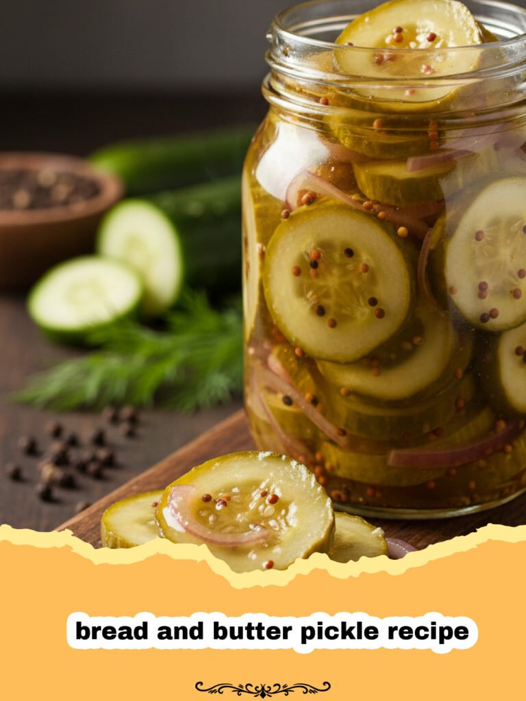 bread and butter pickle recipe - Several glass jars of homemade bread and butter pickles, thinly sliced and perfectly preserved, on a wooden surface.