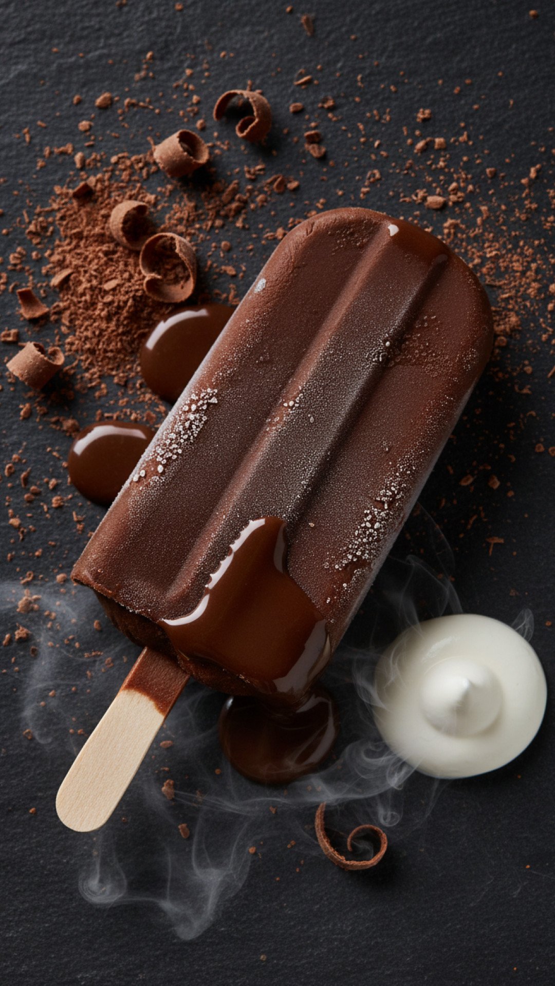 Homemade Creamy Chocolate Fudgesicles Preparation