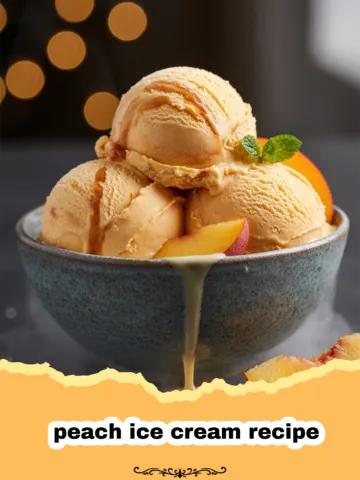 The Most Luscious Homemade Peach Ice Cream Recipe Ever