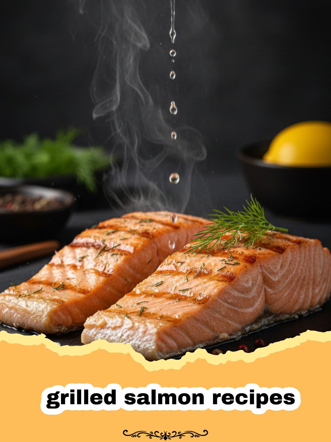 The Ultimate Guide to Perfectly Grilled Salmon Recipes 3 grilled salmon recipes - Perfectly grilled salmon fillets with crispy skin and fresh herbs, served with lemon wedges