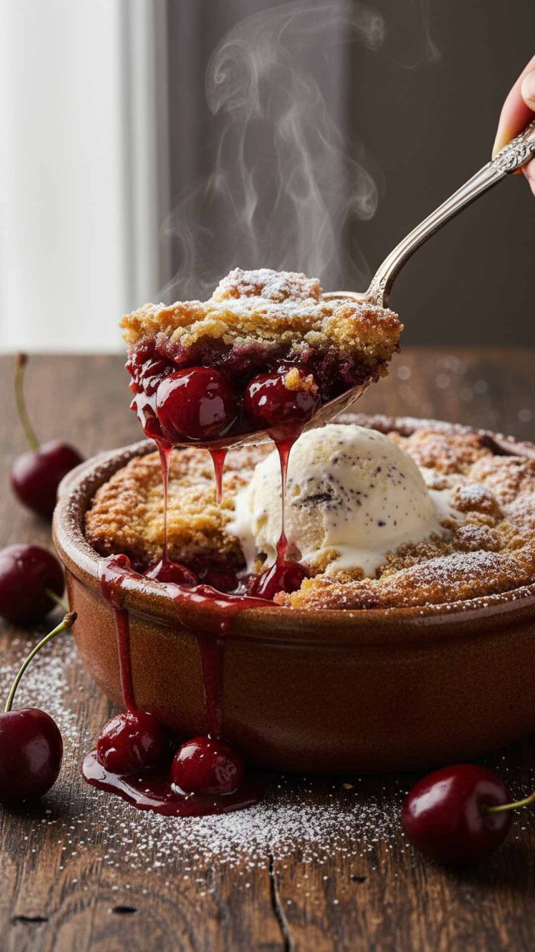 The Best Classic Cherry Cobbler Recipe Preparation
