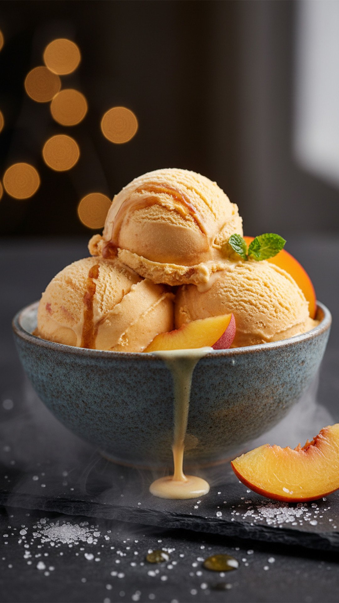 The Ultimate Homemade Peach Ice Cream Preparation