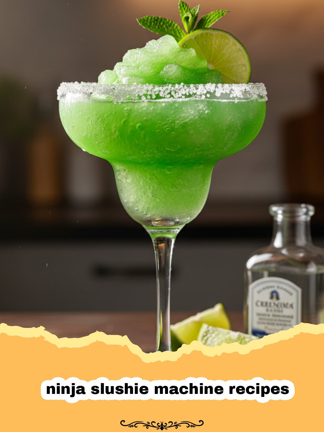 The Ultimate Watermelon Lime Refreshment: Mastering Ninja Slushie Machine Recipes 3 ninja slushie machine recipes - A vibrant pink watermelon slushie in a glass garnished with lime and mint.
