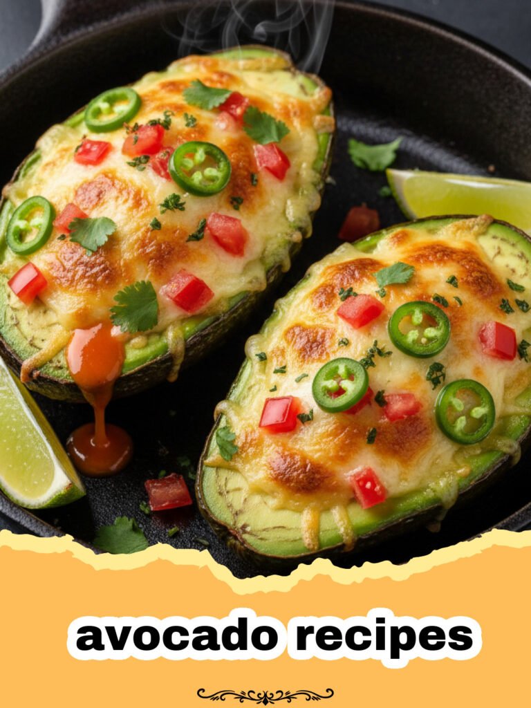 avocado recipes - A vibrant Zesty Avocado & Roasted Chickpea Power Bowl, garnished with chili flakes and a lime wedge.
