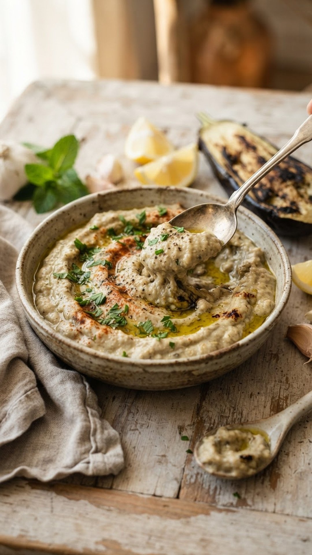The Ultimate Smoky & Creamy Babaganoush Recipe 4 Authentic Smoky Babaganoush Recipe Preparation