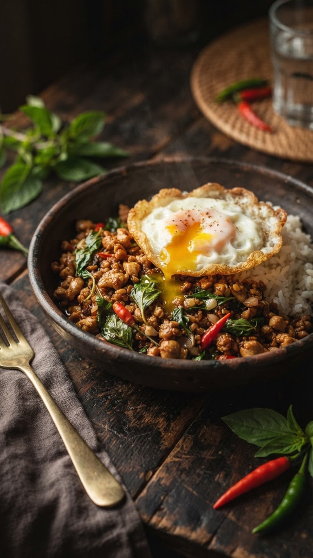 Authentic Thai Basil Chicken (Pad Krapow Gai) Preparation