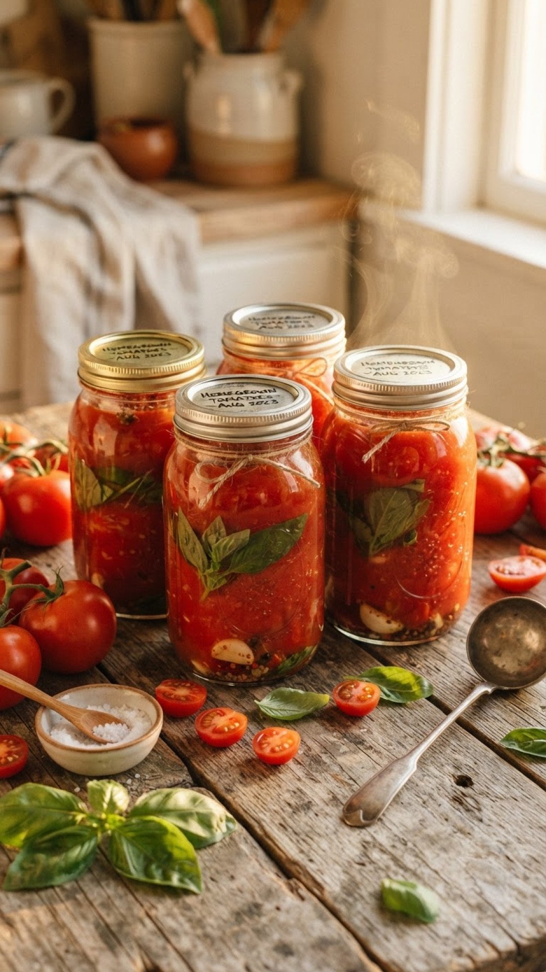 Preserve Summer's Best: A Guide to Classic Canning Tomatoes Recipes 4 Classic Home-Canned Crushed Tomatoes Preparation