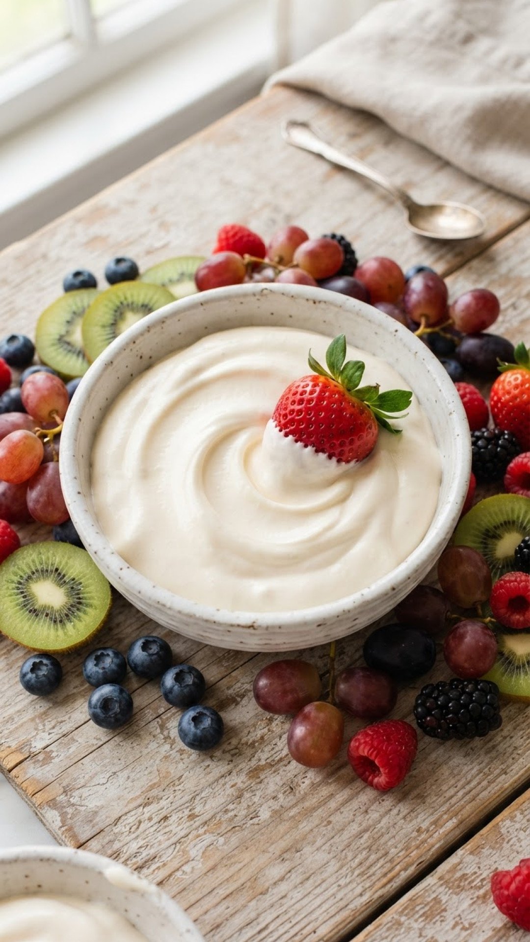 Cream Cheese & Marshmallow Fluff Fruit Dip Preparation