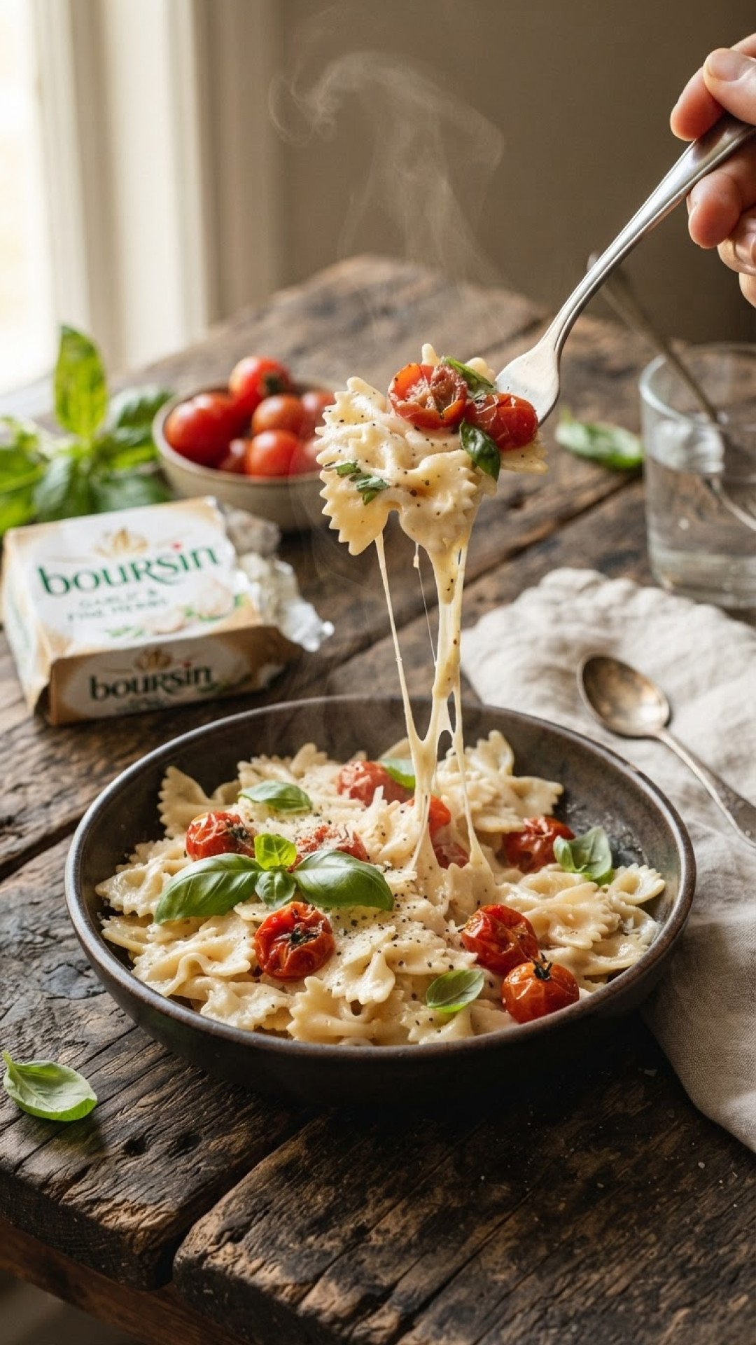 The Viral Boursin Pasta Recipe: Creamy, Dreamy, and Oh So Easy! 4 Creamy One-Pan Boursin Pasta Recipe with Roasted Tomatoes Preparation