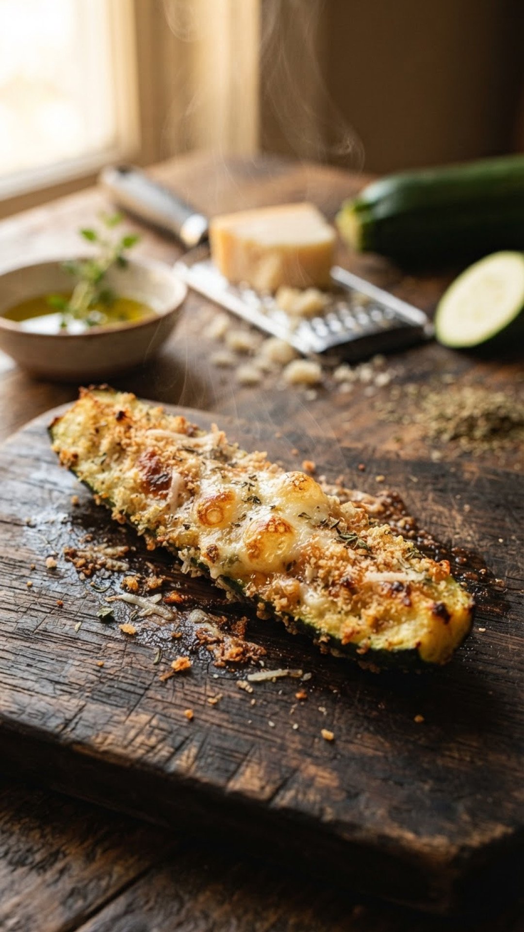 Crispy Air Fryer Zucchini Slices Preparation