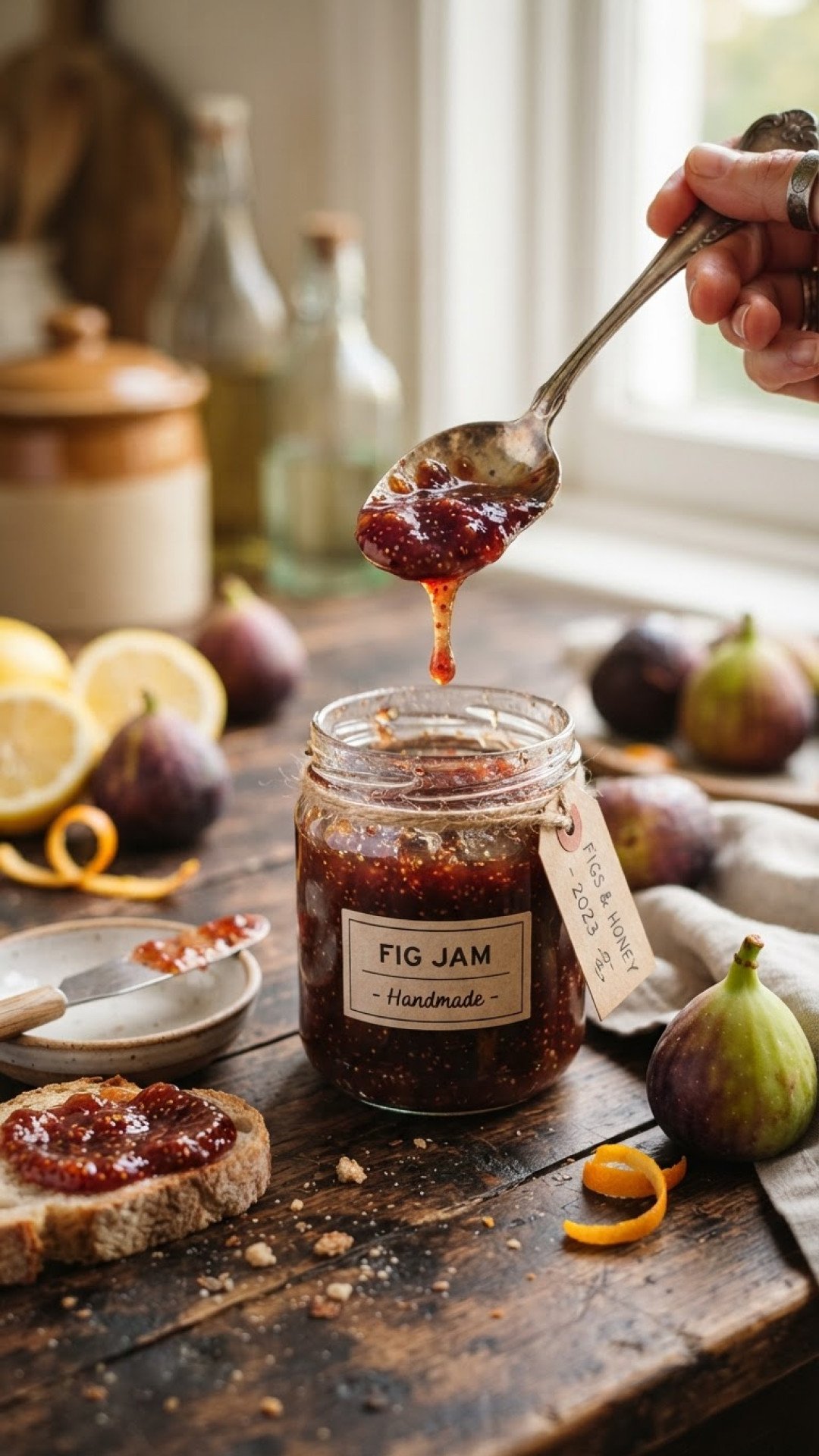 Homemade Fig Jam Preparation