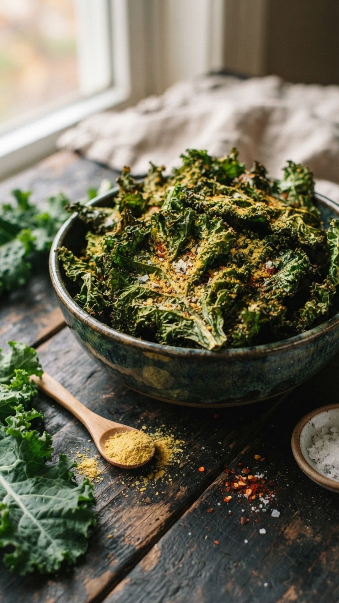 The Ultimate Crispy Garlic Parmesan Kale Chips Preparation