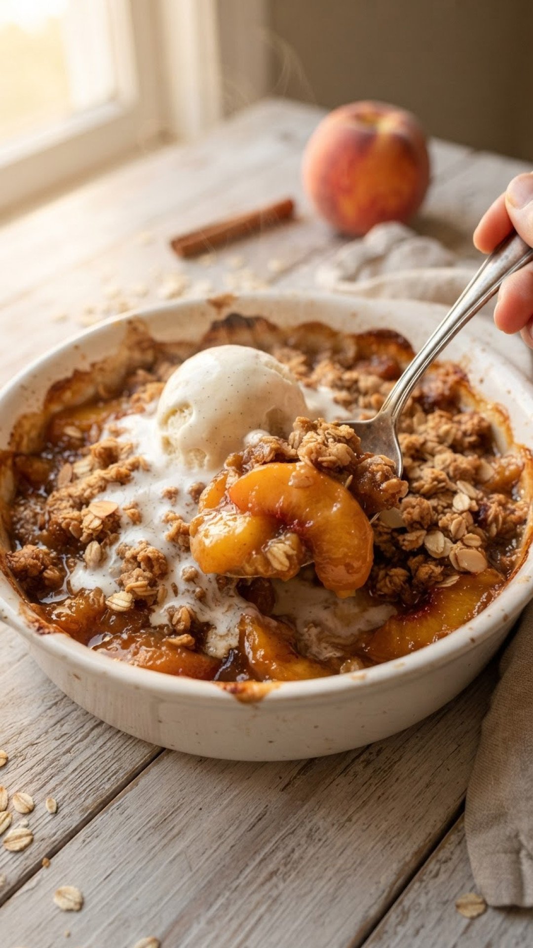 The Ultimate Easy Homemade Peach Crisp Recipe for Summer 4 The Ultimate Easy Homemade Peach Crisp Preparation