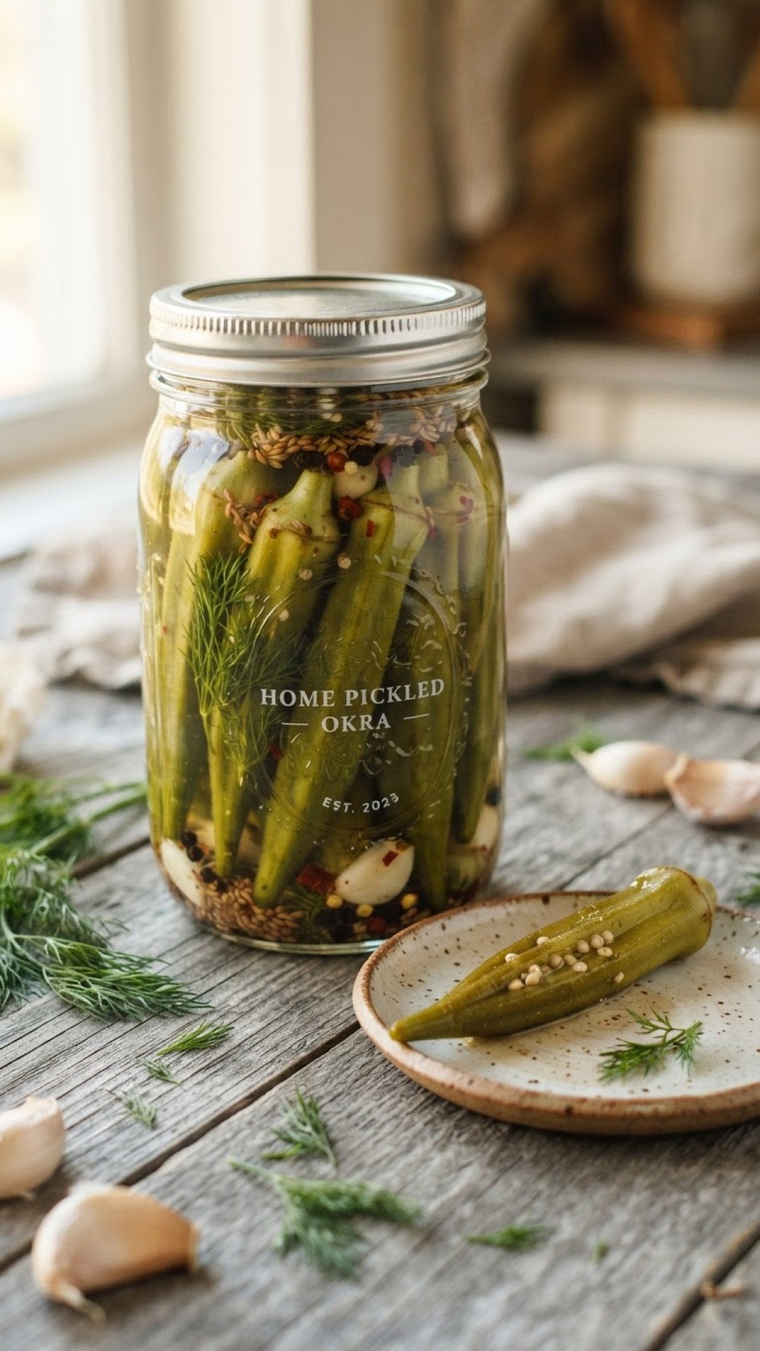 Zesty Homemade Pickled Okra: A Tangy Southern Delicacy 4 Zesty Homemade Pickled Okra Preparation