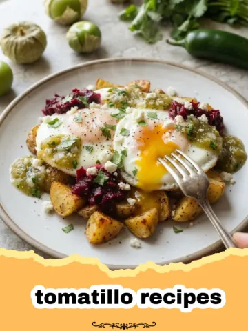 Wake Up Your Taste Buds with Our Zesty Huevos Rancheros and Fresh Tomatillo Salsa Verde