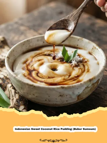 Velvety Comfort: My Favorite Indonesian Sweet Coconut Rice Pudding (Bubur Sumsum)