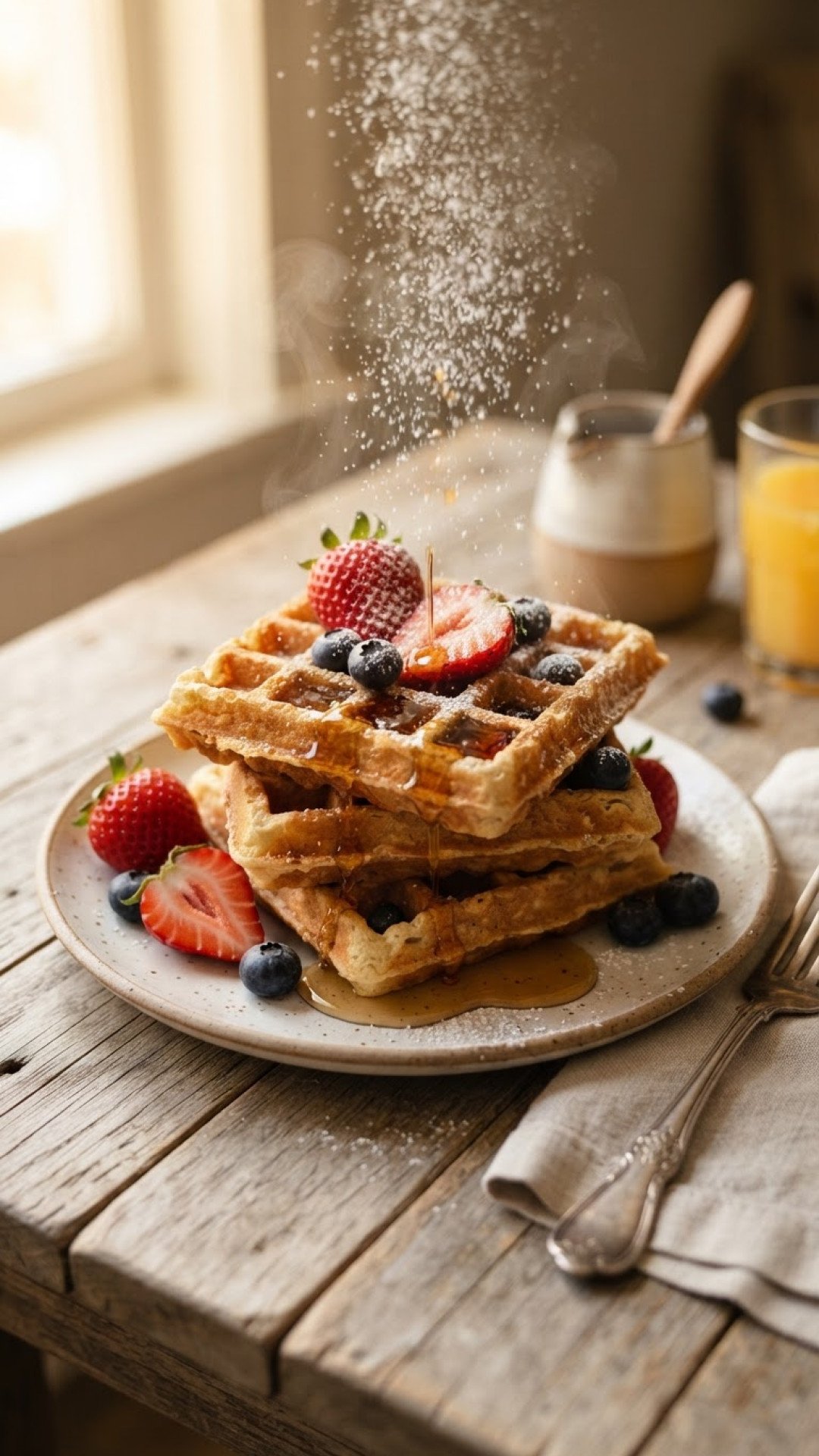 The Secret to Perfect Waffles: My Go-To Crispy & Fluffy Batter Recipe 4 Classic Crispy & Fluffy Waffles Preparation