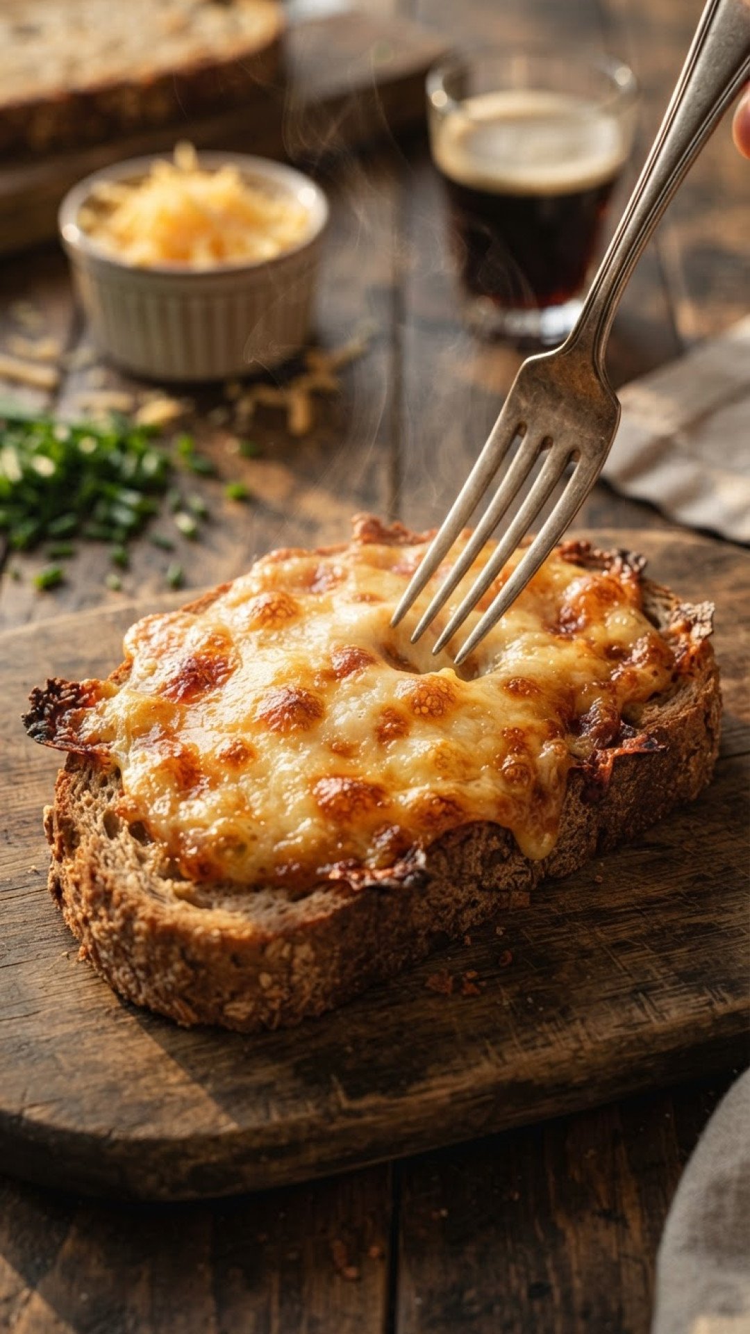 Classic Welsh Rarebit Preparation