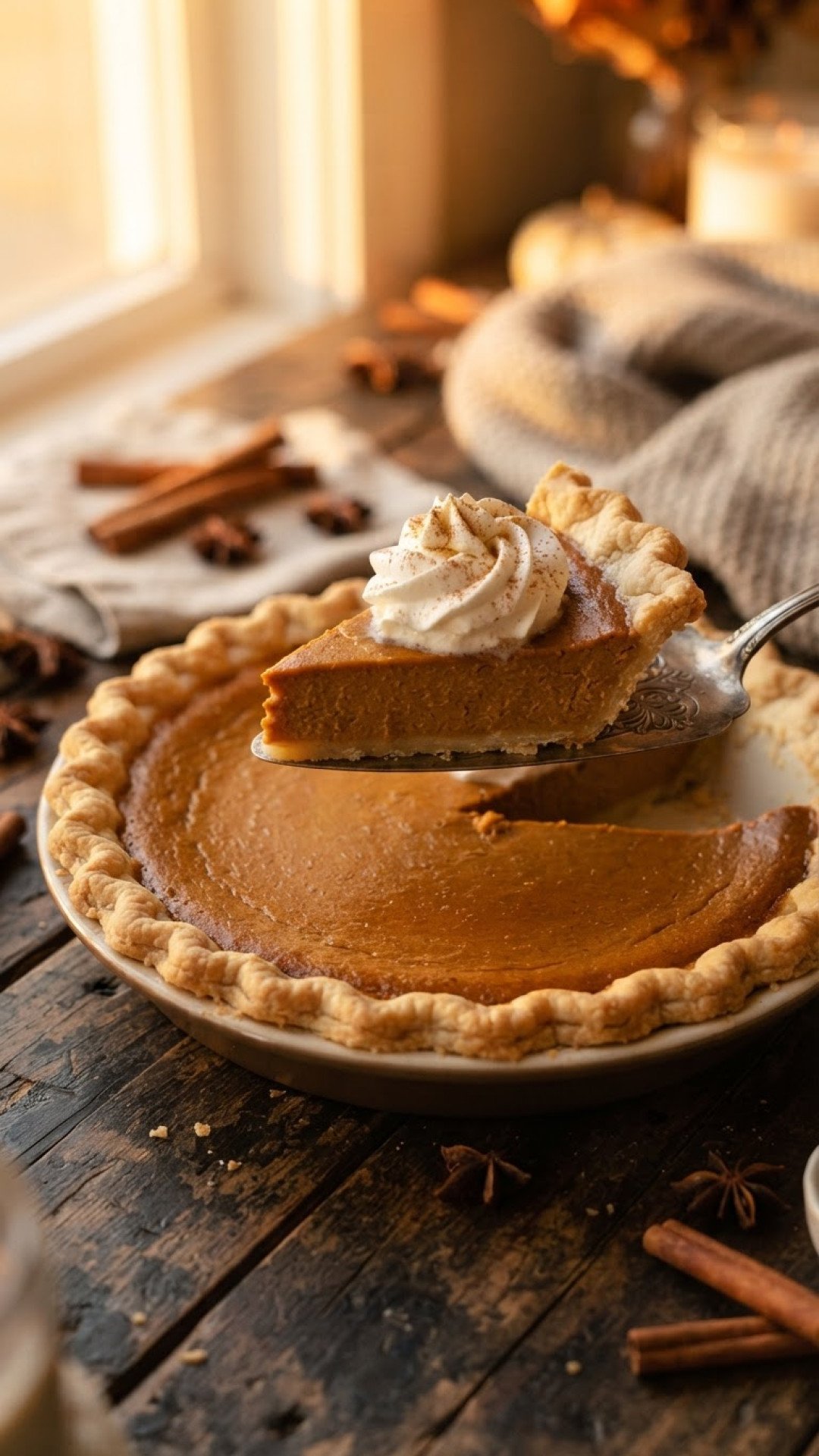 Copycat Costco Pumpkin Pie Preparation