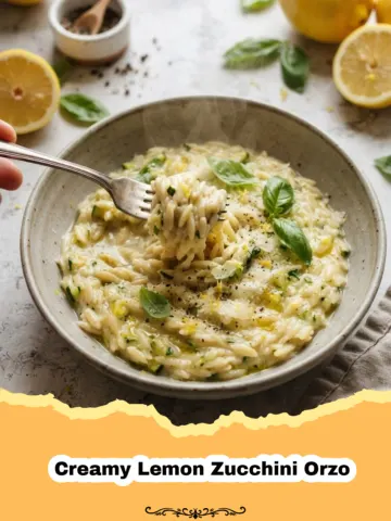 Creamy Lemon Zucchini Orzo 6 Creamy Lemon Zucchini Orzo