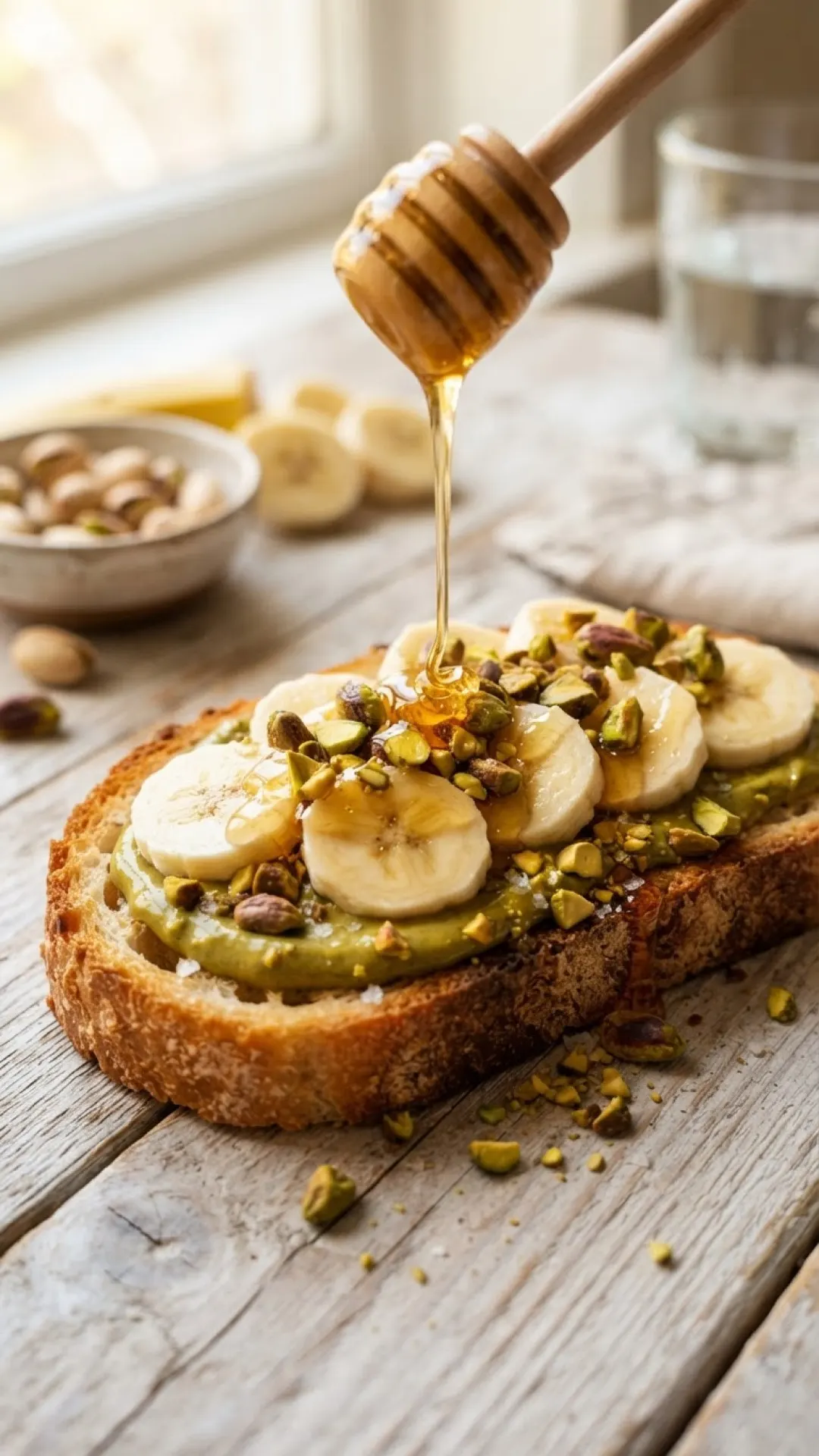 Dreamy Delights: Creamy Pistachio Butter Toast & Drizzles 4 Creamy Pistachio Butter Toast & Drizzles Preparation