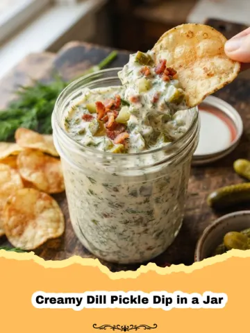 Creamy Dill Pickle Dip in a Jar 5 Creamy Dill Pickle Dip in a Jar