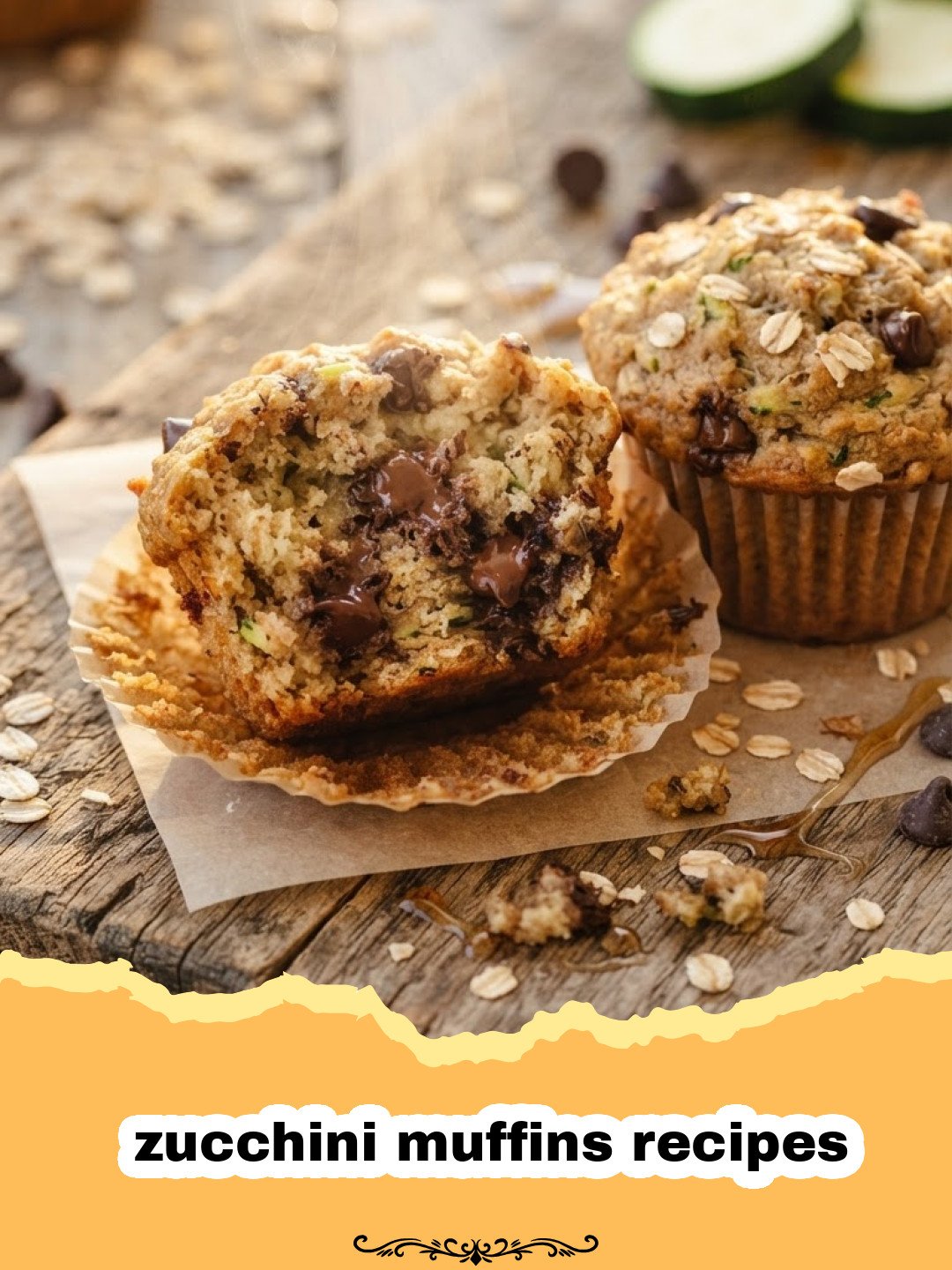 The Best Zucchini Muffins Recipes: A Moist & Flavorful Family Favorite! 3 zucchini muffins recipes - Close-up of golden brown zucchini muffins with a hint of green zucchini peeking through, dusted with powdered sugar, on a wire rack.