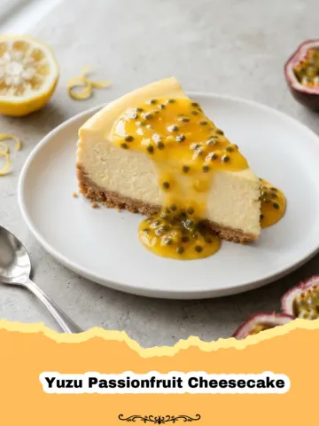 Divine Yuzu Passionfruit Cheesecake: A Tropical Zest Dream
