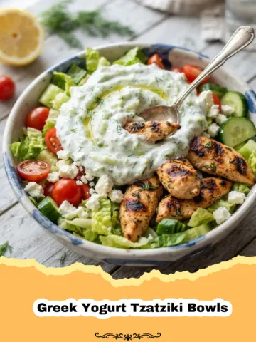 The Ultimate Mediterranean Freshness: Greek Yogurt Tzatziki Bowls
