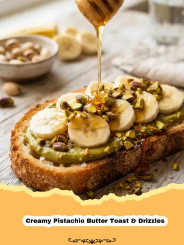 Dreamy Delights: Creamy Pistachio Butter Toast & Drizzles