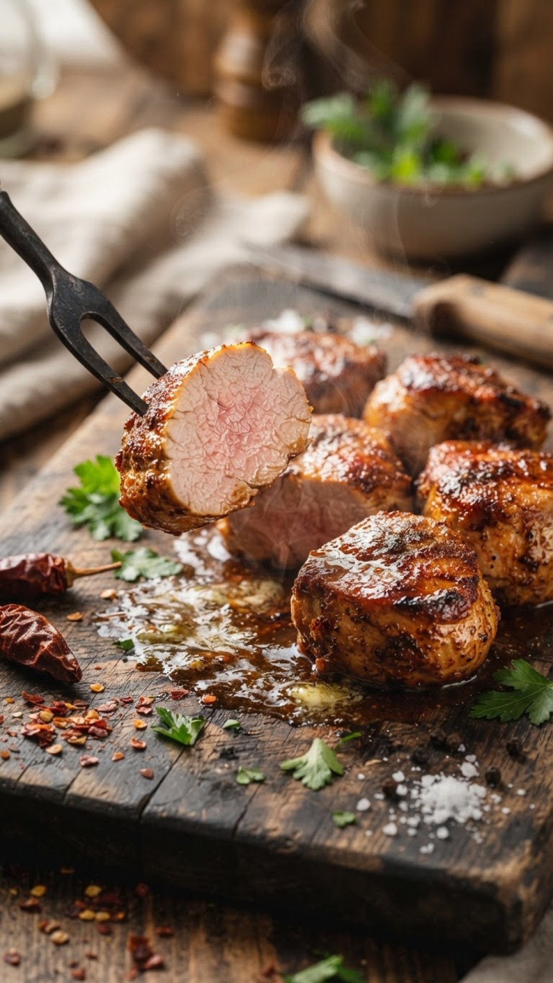 My Grandmother's Secret: The Easiest & Most Flavorful Pork Tenderloin You'll Ever Make 4 Herb-Crusted Pan-Seared Pork Tenderloin Preparation
