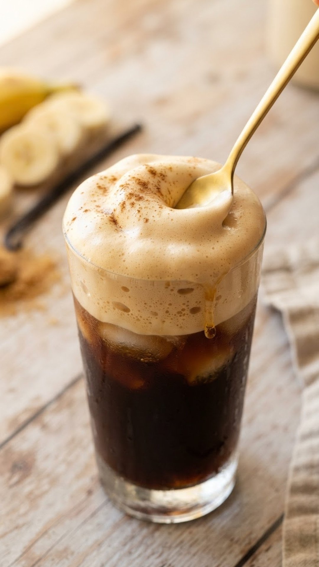 Homemade Banana Cold Foam Preparation