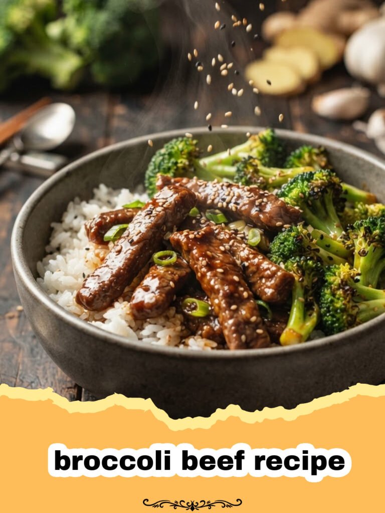 The Ultimate Homemade Broccoli Beef Stir-Fry: Better Than Takeout! 5 broccoli beef recipe - A close-up of a homemade broccoli beef stir-fry in a wok, with tender slices of beef and bright green broccoli florets coated in a rich, glossy brown sauce.