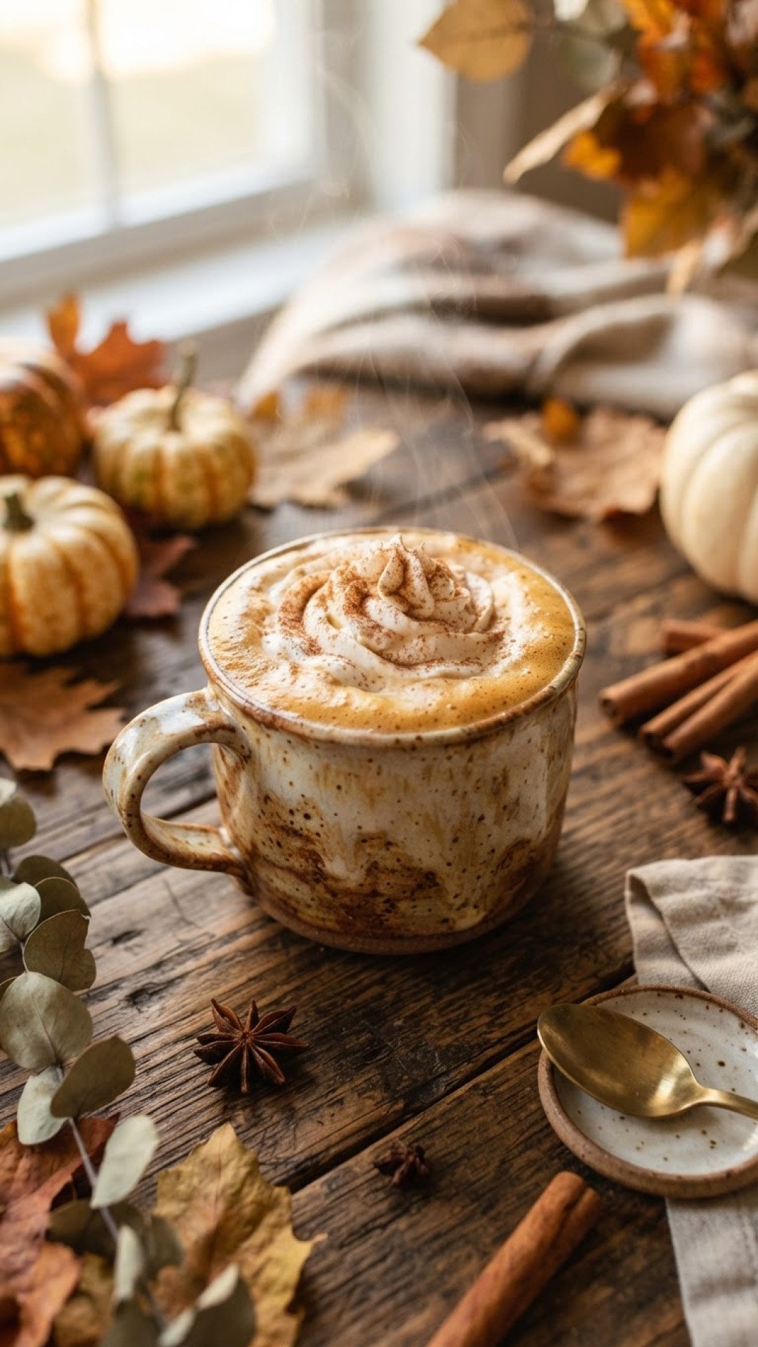 Homemade Pumpkin Spice Latte Preparation