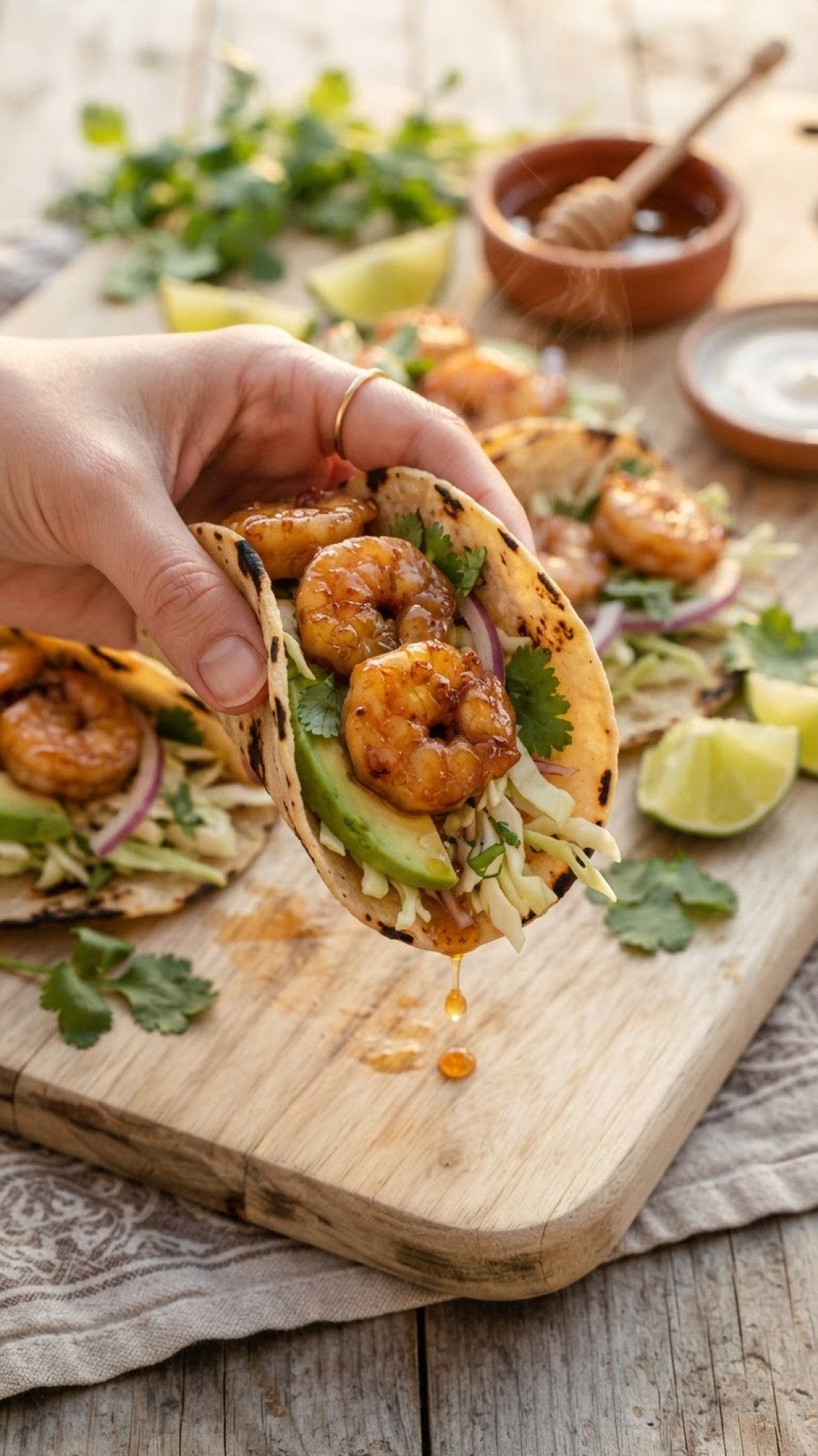 Zesty & Sweet: The Ultimate Honey-Lime Shrimp Tacos for a Flavorful Fiesta! 4 Honey-Lime Shrimp Tacos Preparation
