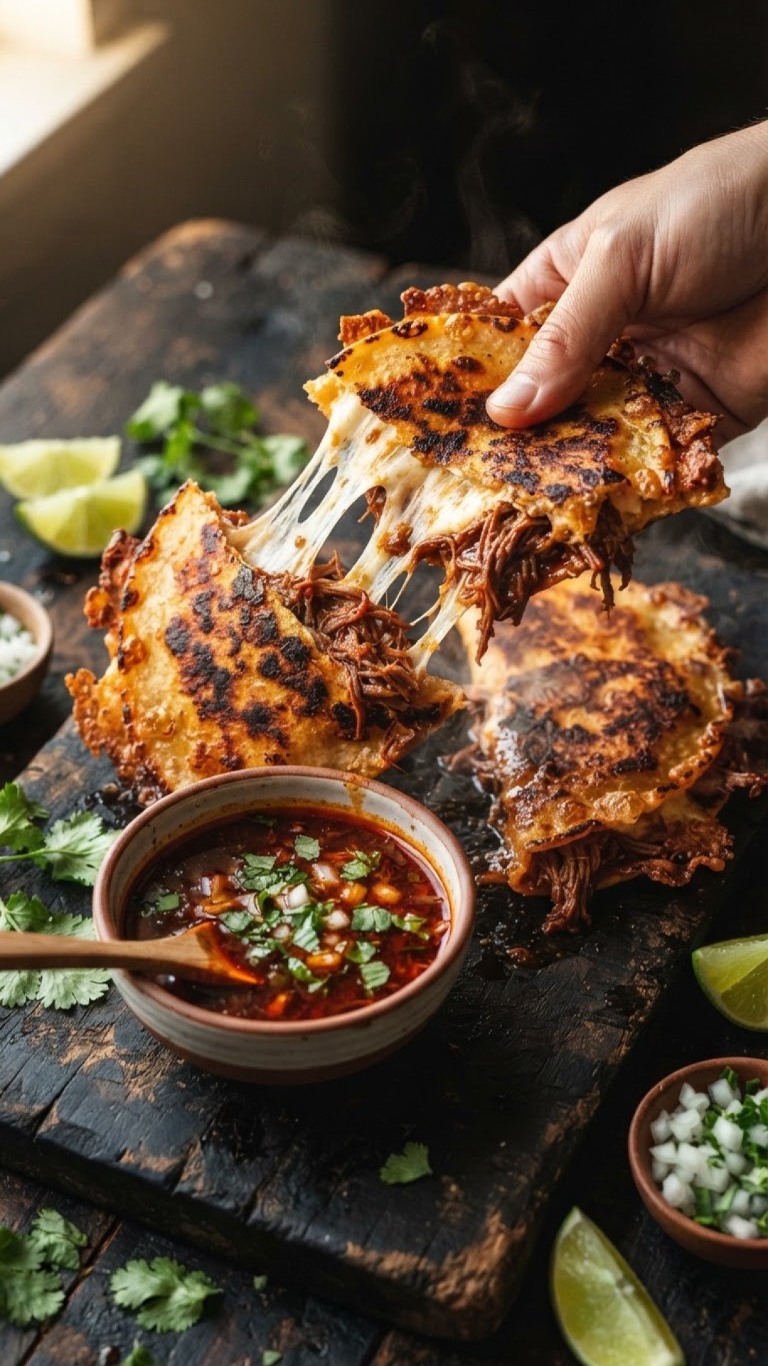 Masienda Beef Birria Quesadillas Preparation
