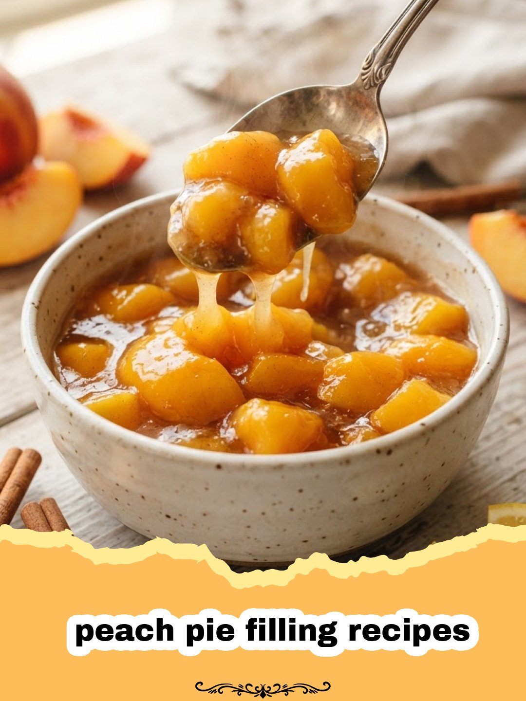 The Ultimate Guide to Perfect Peach Pie Filling Recipes for Any Occasion 3 peach pie filling recipes - A close-up of vibrant, golden peach pie filling simmering in a pot, with slices of fresh peaches visible.
