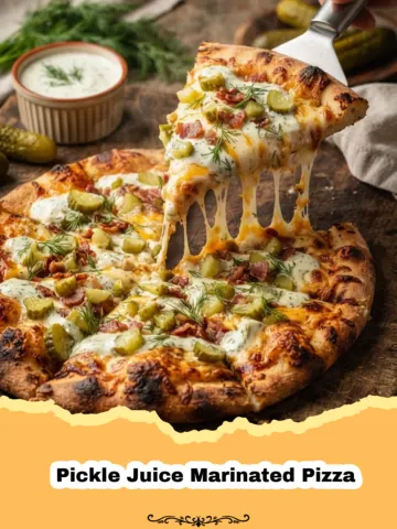 The Tangiest Secret: Pickle Juice Marinated Pizza 1 The Tangiest Secret: Pickle Juice Marinated Pizza