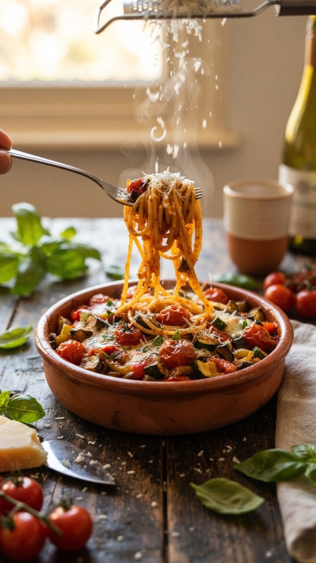 Ratatouille Baked Pasta Preparation