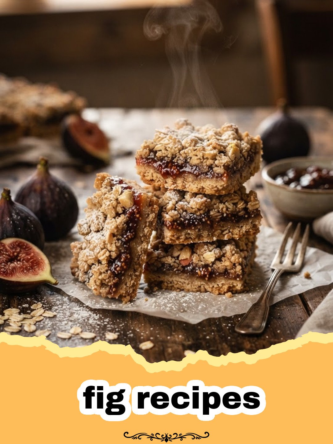 fig recipes - A beautiful Honey-Roasted Fig and Goat Cheese Tart on a wooden board sprinkled with thyme.