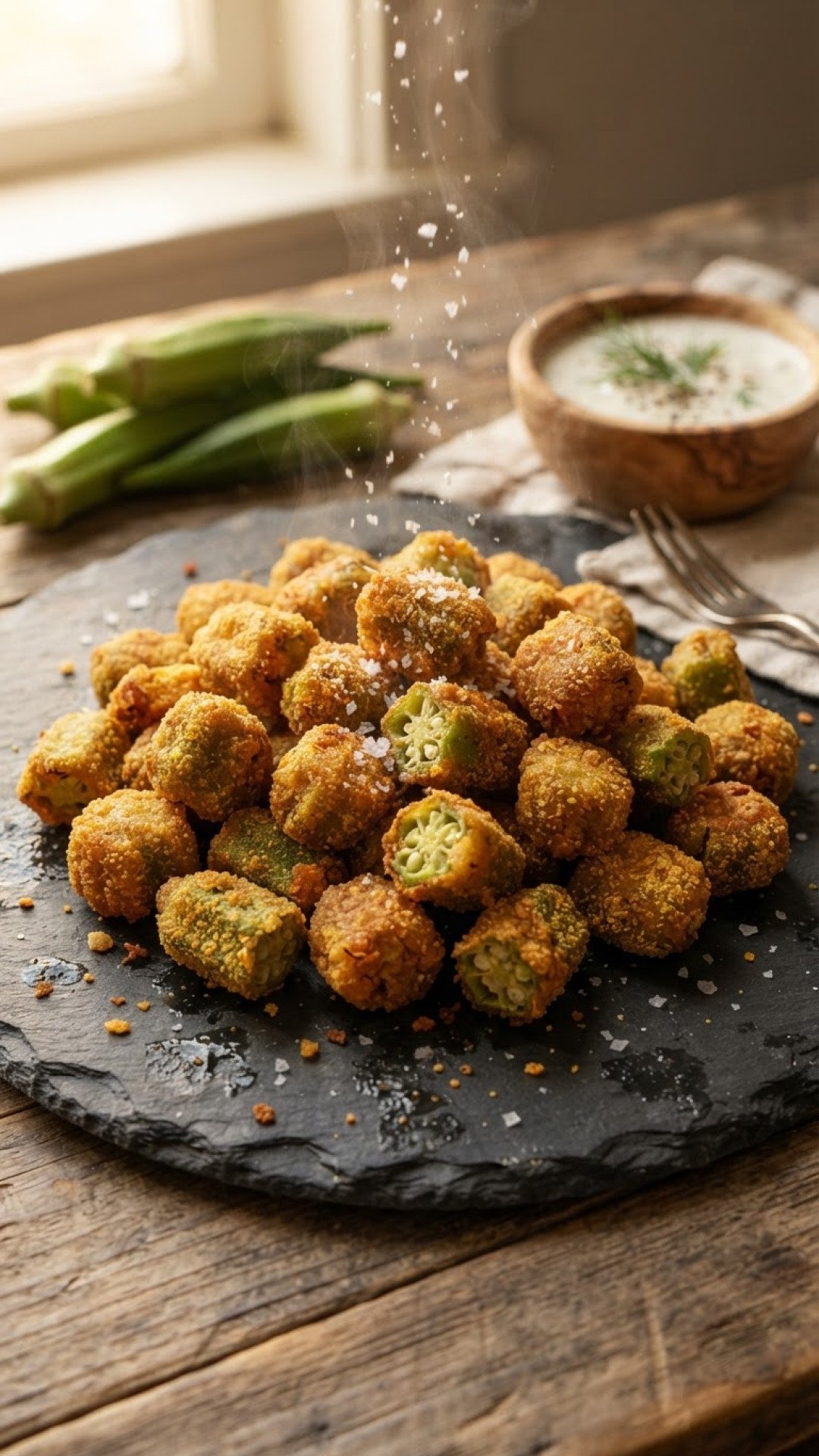 The Crispiest Southern Fried Okra Recipe You'll Ever Make 4 The Crispiest Southern Fried Okra Preparation