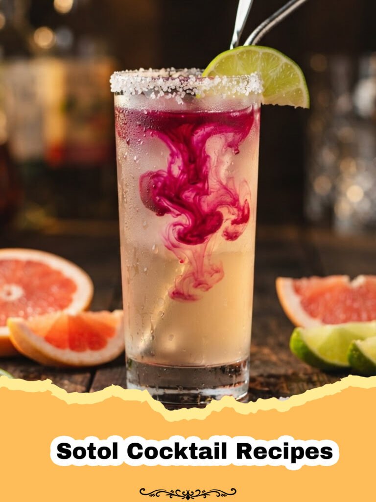 Exploring the Wild Frontier of Sotol Cocktail Recipes 5 Sotol Cocktail Recipes - A vibrant red Sotol cocktail in a salt-rimmed glass with a lime garnish.