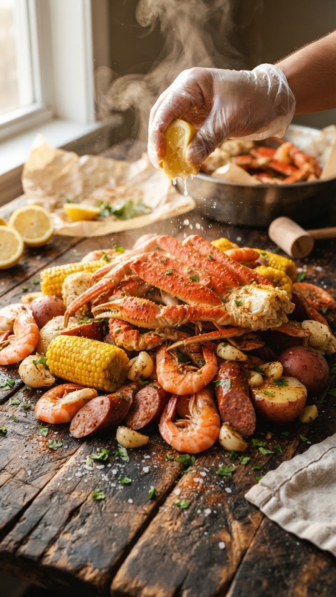 Ultimate Southern-Style Seafood Boil Preparation
