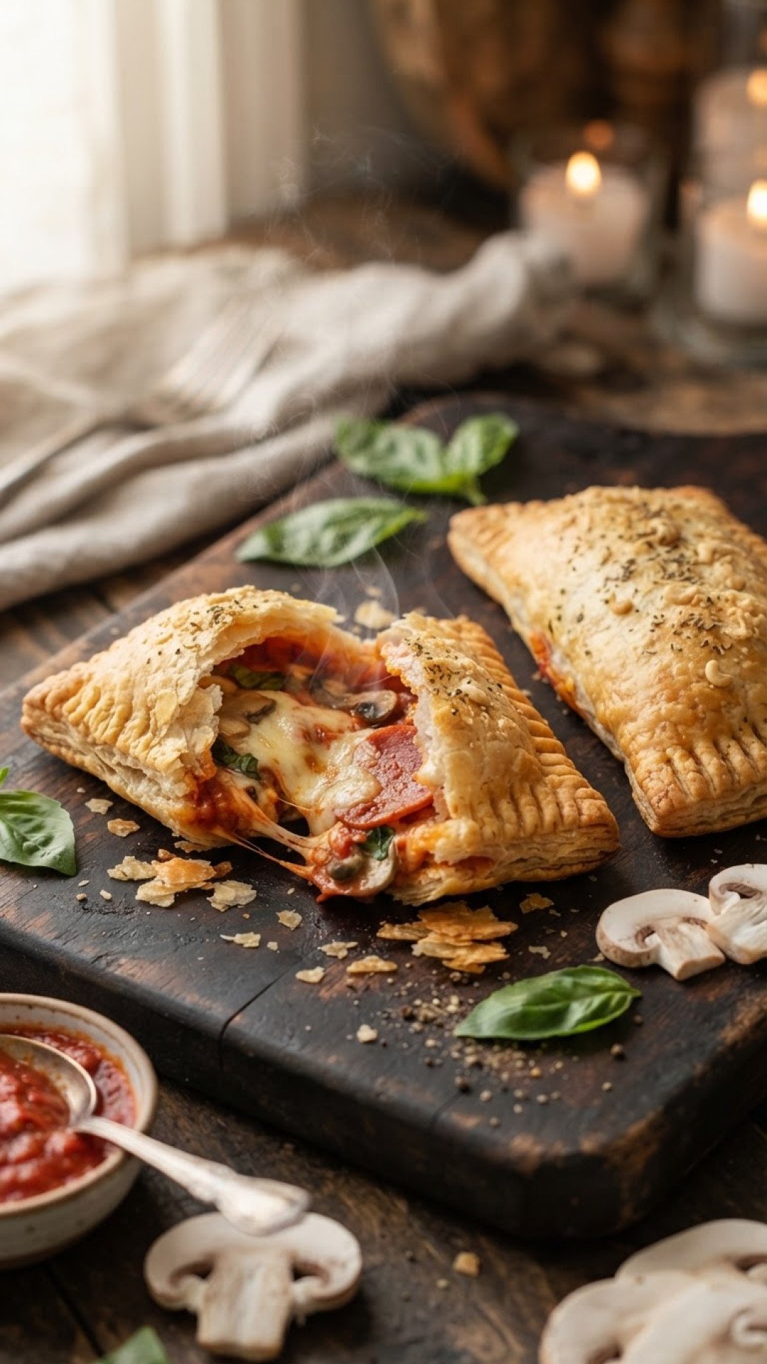 Cheesy & Flaky Vegan Puff Pastry Pizza Pockets: Your New Go-To Snack! 4 Vegan Puff Pastry Pizza Pockets Preparation