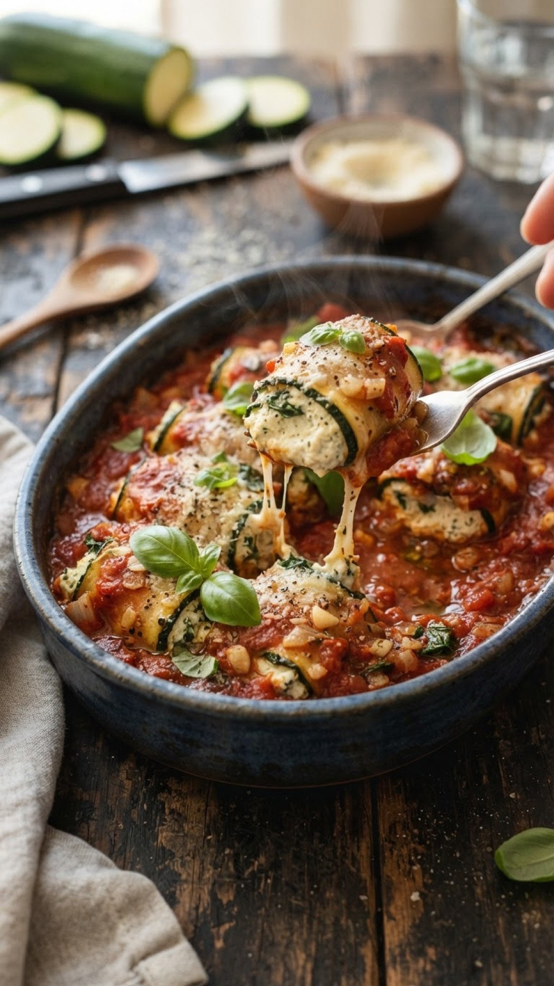 Embrace Summer Flavors: The Ultimate Vegan Zucchini Involtini with Cashew Ricotta 4 Vegan Zucchini Involtini with Cashew Ricotta Preparation
