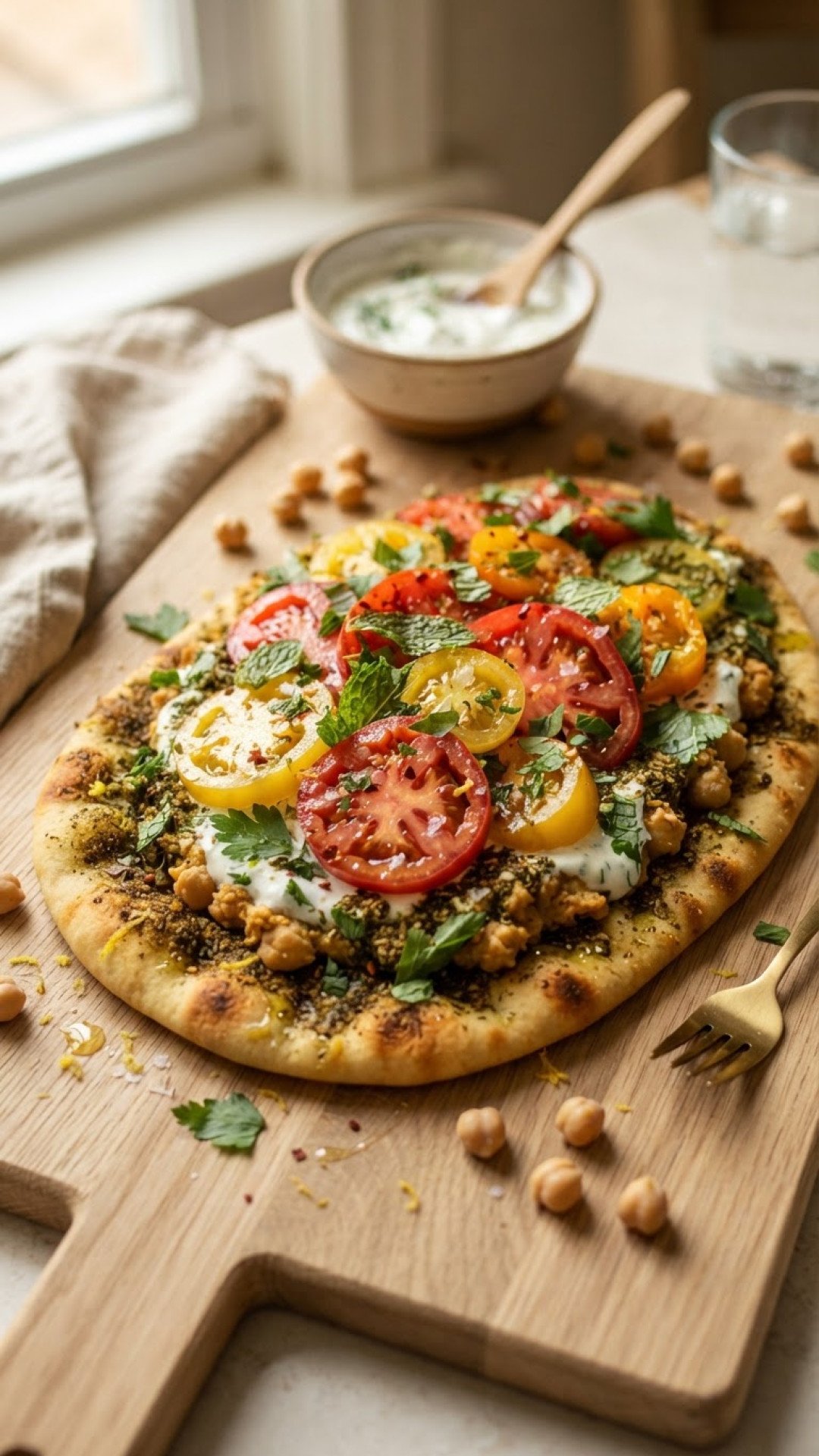 Irresistible Za'atar Spiced Chickpea Flatbread: Your New Mediterranean Favorite 4 Za'atar Spiced Chickpea Flatbread Preparation