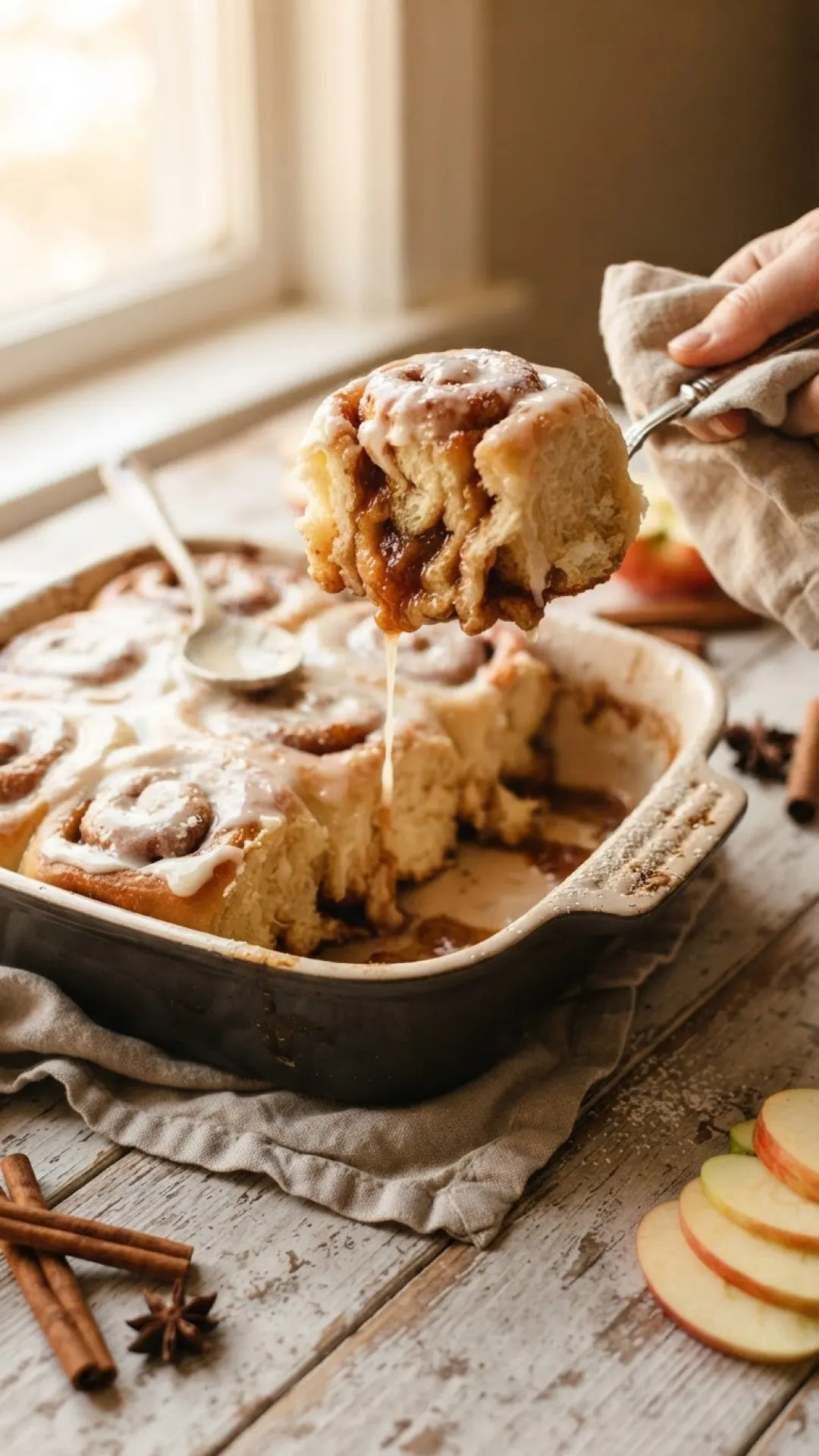 Apple Butter Brioche Cinnamon Rolls Preparation